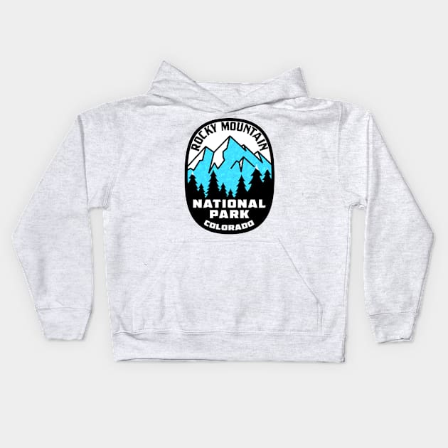 Rocky Mountain National Park Colorado Kids Hoodie by TravelTime